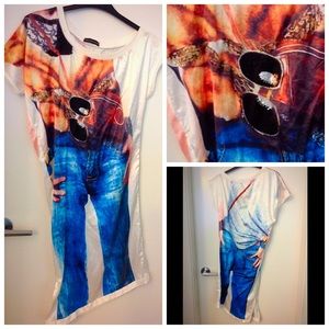 💯% SILK, ALEXANDER WANG S-M FIT